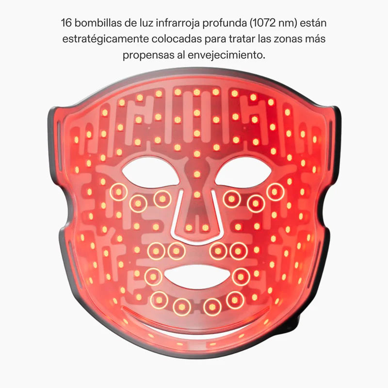Máscara LED Facial de Luz Roja: Serie 2 Máscara LED Facial para un efecto antienvejecimiento avanzado